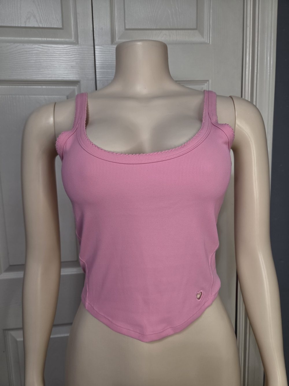 lululemon athletica Pink Ribbed Scoop Neck Tank